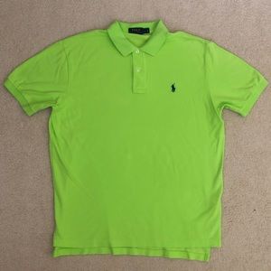 Polo Ralph Lauren bright green polo shirt